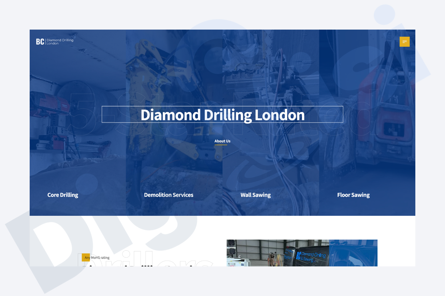 Website Design Packages For Small Businesses Diamond Drilling Example Digivisi
