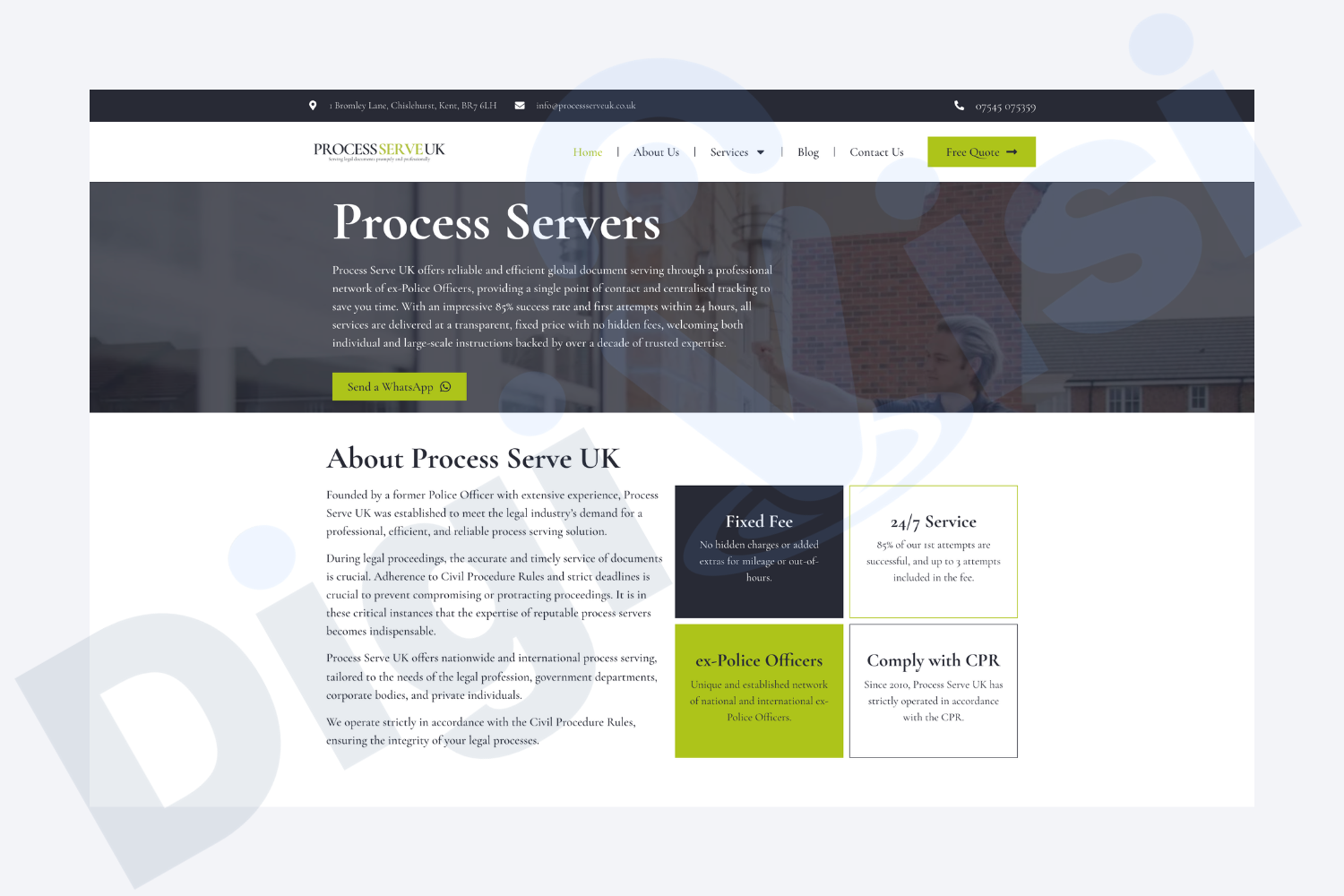 Website Design Packages For Small Businesses Process Server Example Digivisi