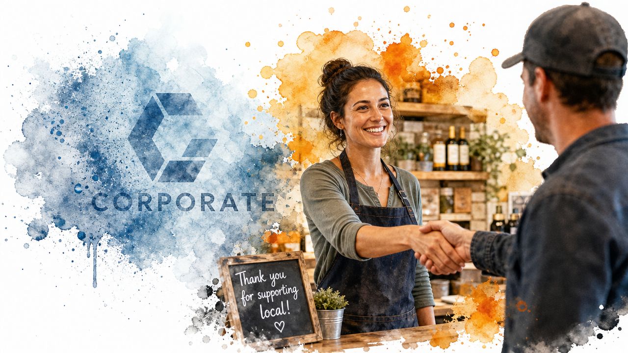 Website Design For Lead Generation: Uk Guide 2026 3 A Female Small Business Owner Shaking Hands With A Customer In A Warm, Friendly Local Shop.